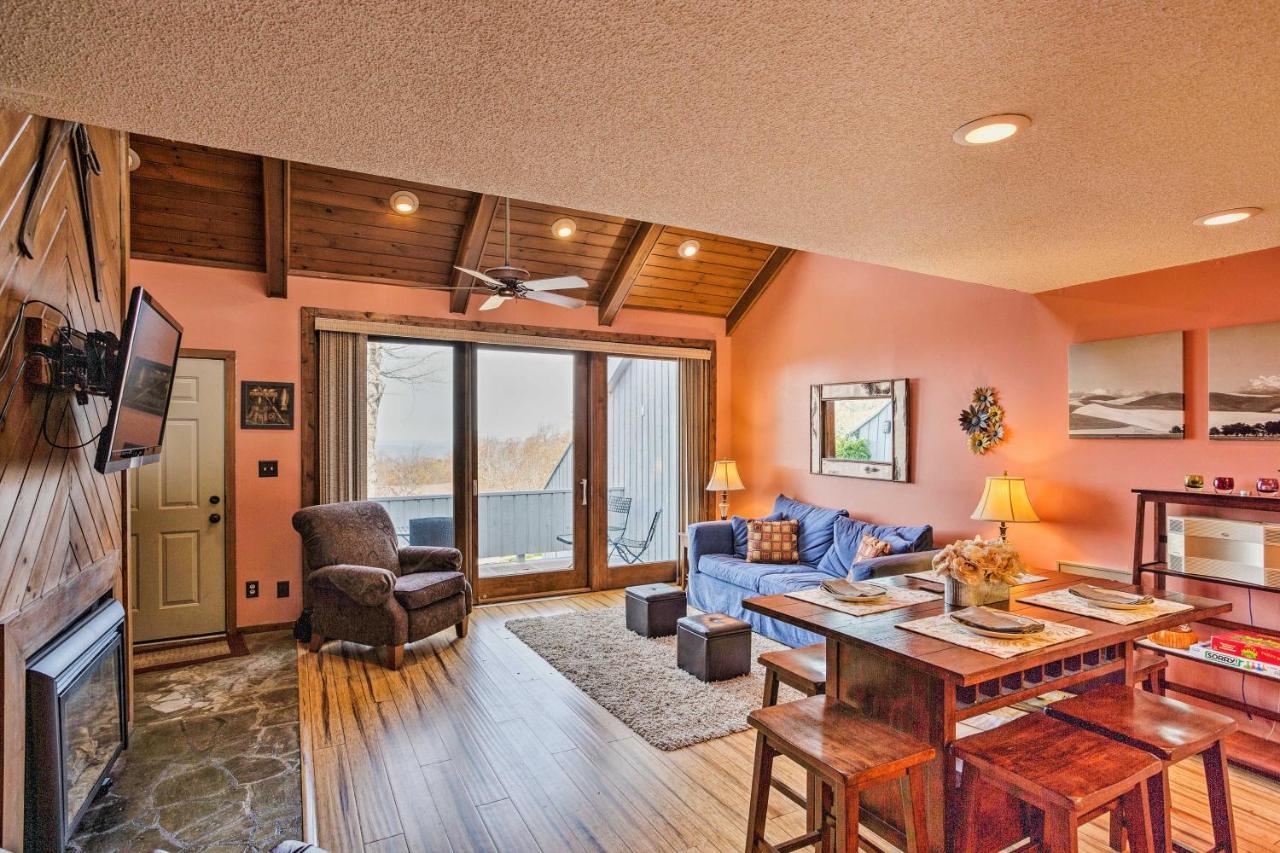 Pet-Friendly Beech Mountain Condo Steps To Slopes Bagian luar foto